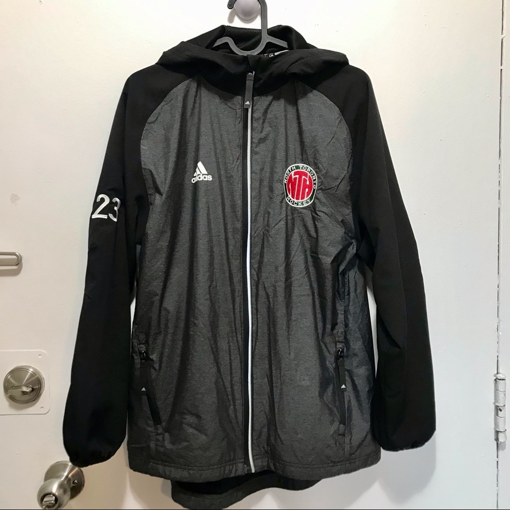 Adidas north toronto hockey jacket windbreaker size Large youth